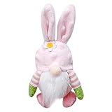 mementoy Gnomo de Pascua, muñeca de conejo gnomo sin rostro, hecha a mano, decoración...