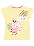 Peppa Pig Camiseta de Manga Corta para niñas Amarillo 7-8 Años
