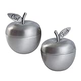 Toddmomy Caja de Hadas de Hadas de Diente de Metal con Forma de Metal en Forma de Manzanas