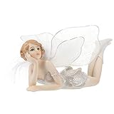 VOSAREA Figura de hada ángel tumbada sobre el salpicadero plato ángel niña estatua mesa...