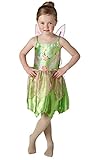 Peter Pan - Disfraz de Campanilla para niÃ±a, infantil talla 5-7 aÃ±os (Rubie's 620690-M)