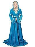 DRESS ME UP - L067/38 Disfraz mujer vestido largo noble hada cuentos medieval Cosplay L067...