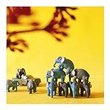 NUPART Al por Mayor ~ 10 Piezas/miniaturas Animales/Elefantes/Lindo/Hada jardín/casa...