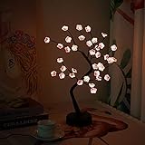 Byncceh35LED Bonsai Cherry Blossom Tree Light, luces artificiales de árbol de bonsái,...